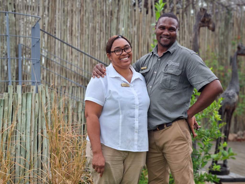 elisabeth and samuel at onguma safari camps namibia